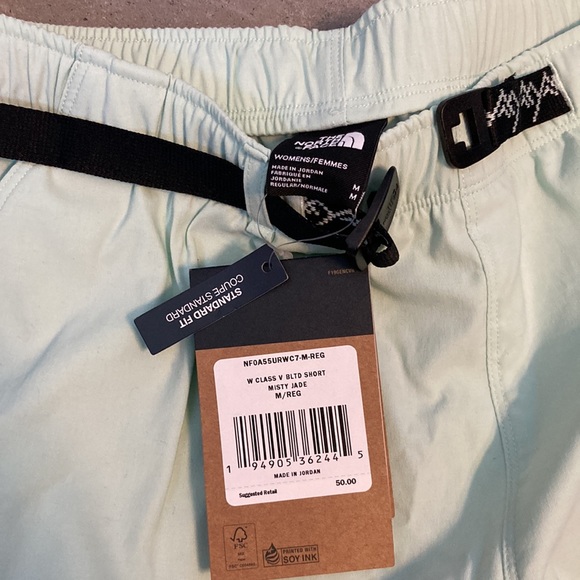 Belted misty jade shorts - Picture 4 of 5